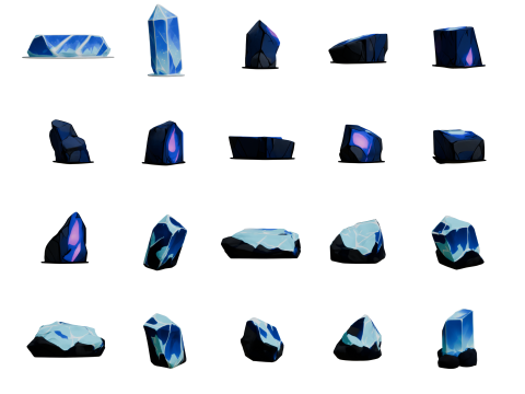 Magic Stones 500 Pack Vol 1 Modelo 3D