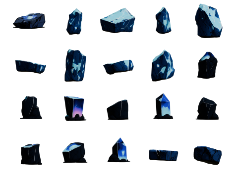 Magic Stones 500 Pack Vol 1 Modelo 3D
