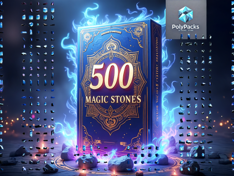 Magic Stones 500 Pack Vol 1 3D Модель
