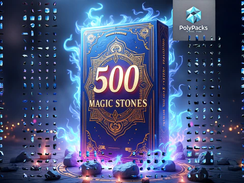 Magic Stones 500 Pack Vol 1 3D Model