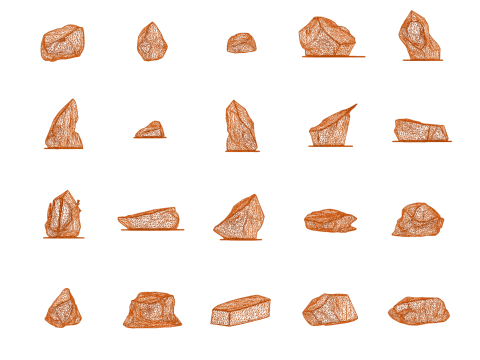 Magic Stones 500 Pack Vol 1 3D Model