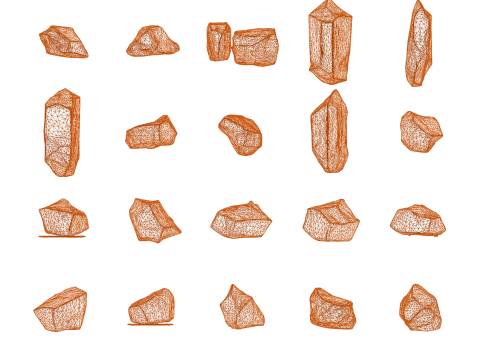 Magic Stones 500 Pack Vol 1 3D Model