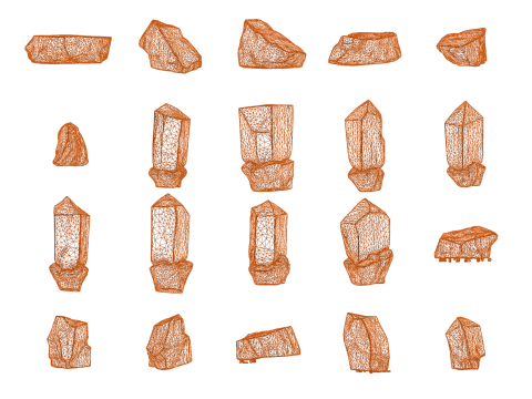 Magic Stones 500 Pack Vol 1 3D Model