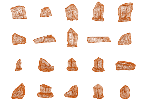 Magic Stones 500 Pack Vol 1 3D Model