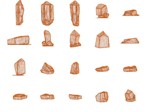 Magic Stones 500 Pack Vol 1 3D Model