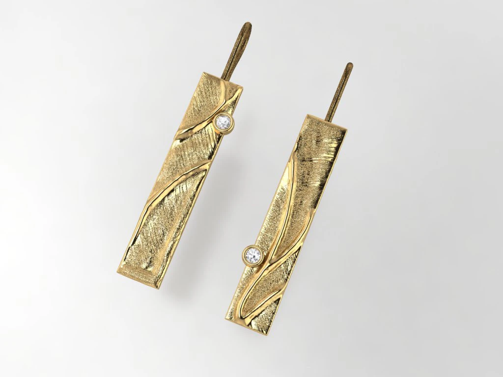 Earring 3D Print Model .c4d .max .obj .3ds .fbx .stl .blend 