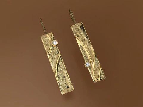 Earring 3D Print Model
