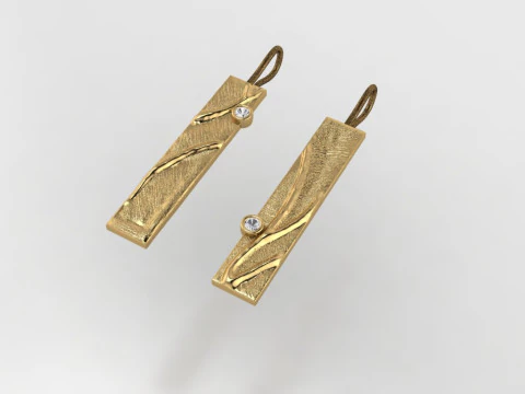 Earring 3D Print Model