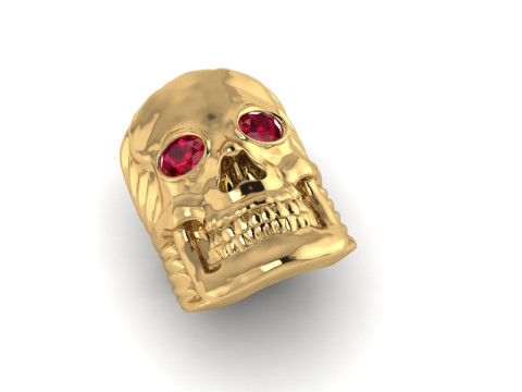 Skull ring Modelo de impresión 3D