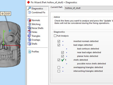 Skull ring Model Cetak 3D
