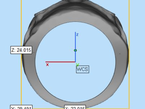 Skull ring Model Cetak 3D