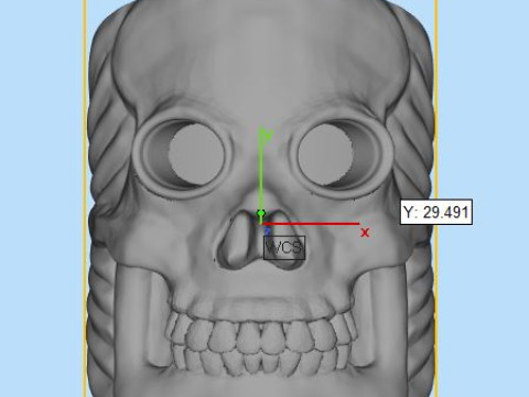 Skull ring Model Cetak 3D