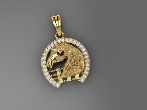 Horse Pendant 3D Druckmodell