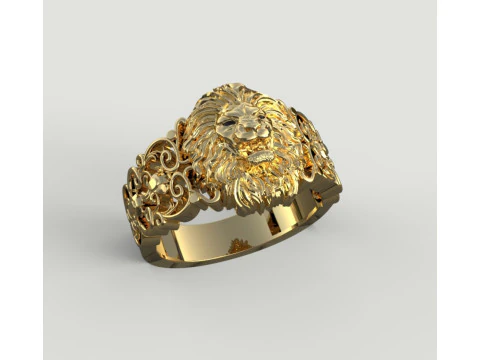 Anello del leone Modello di stampa 3D