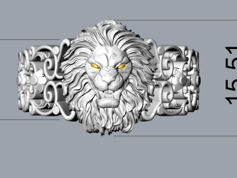 Lion ring 3D Принт Модель