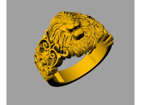 Lion ring 3D Принт Модель