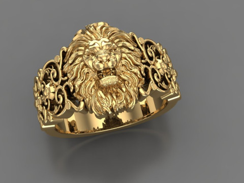 Lion ring 3D Принт Модель