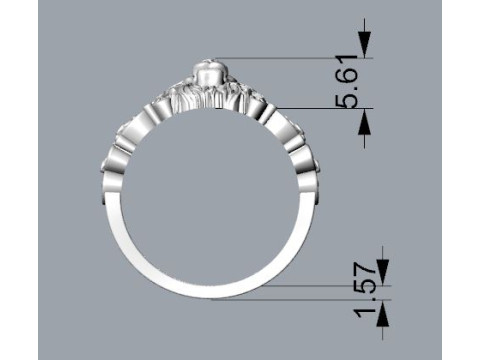Lion ring 3D Принт Модель