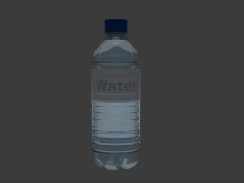 Plastic water bottle 3Dモデル