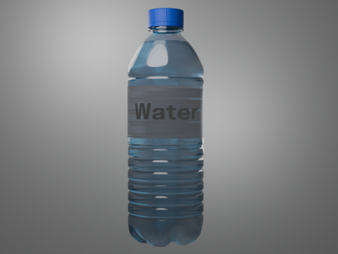 Plastic water bottle 3D Model