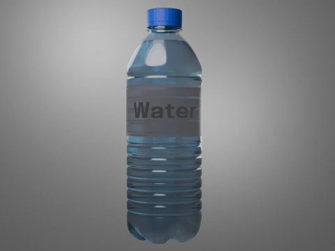Plastic water bottle 3D Model