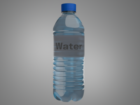 Plastic water bottle 3D Model