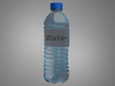 Plastic water bottle 3D Model