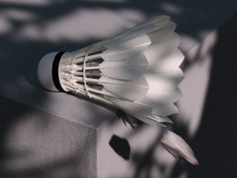 Badminton Shuttle 3D 模型