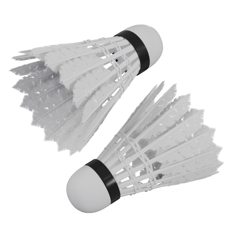 Badminton Shuttle 3D 模型 .c4d .max .obj .3ds .fbx .stl .blend 