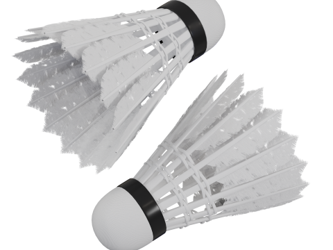Badminton Shuttle 3D Model