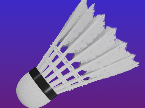 Badminton Shuttle 3D 模型