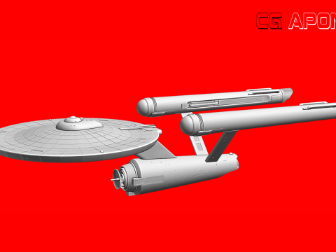 USS Enterprise NCC-1701 3Dプリントモデル