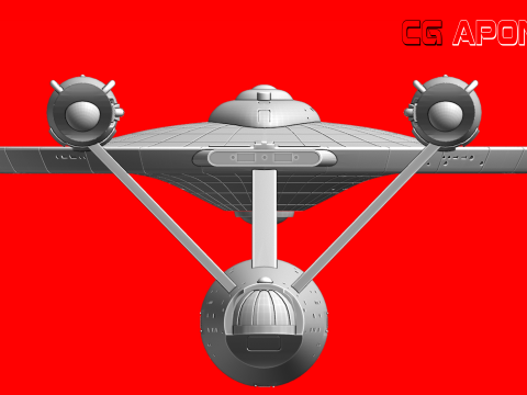 USS Enterprise NCC-1701 3Dプリントモデル