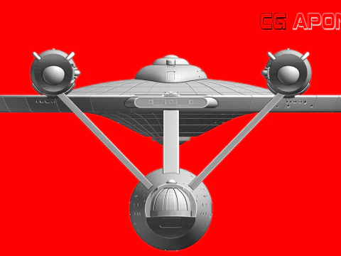 USS Enterprise NCC-1701 3D Print Model