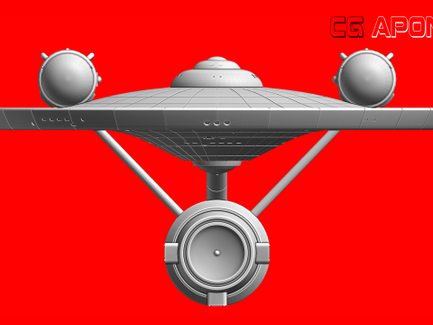 USS Enterprise NCC-1701 3Dプリントモデル