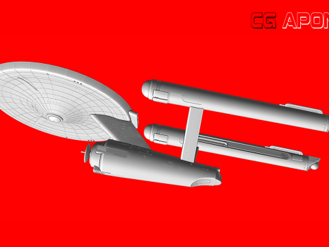 USS Enterprise NCC-1701 3Dプリントモデル