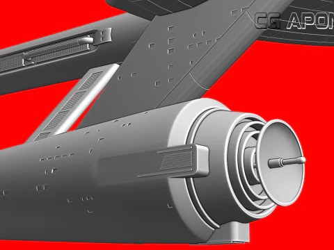 USS Enterprise NCC-1701 3D Print Model