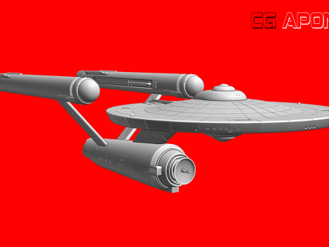 USS Enterprise NCC-1701 3Dプリントモデル