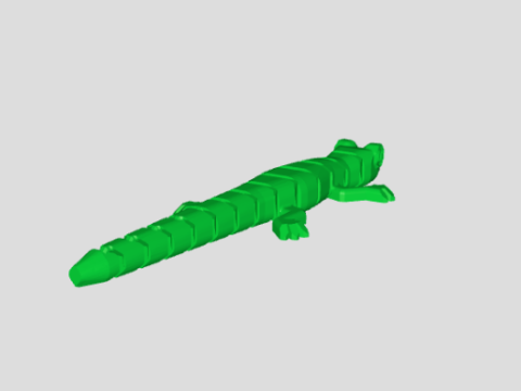 3D ARTICULATED LIZARD 3D 프린트 모델