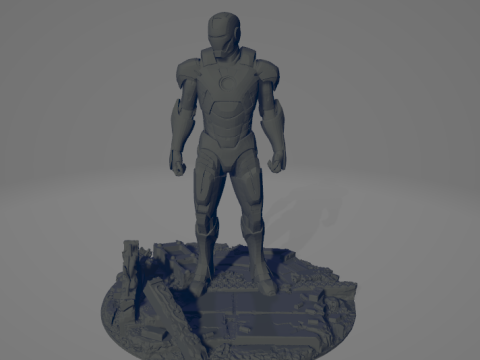 Iron-Man sculpture 3D 3D Принт Модель