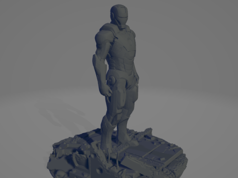 Iron-Man sculpture 3D 3D Принт Модель
