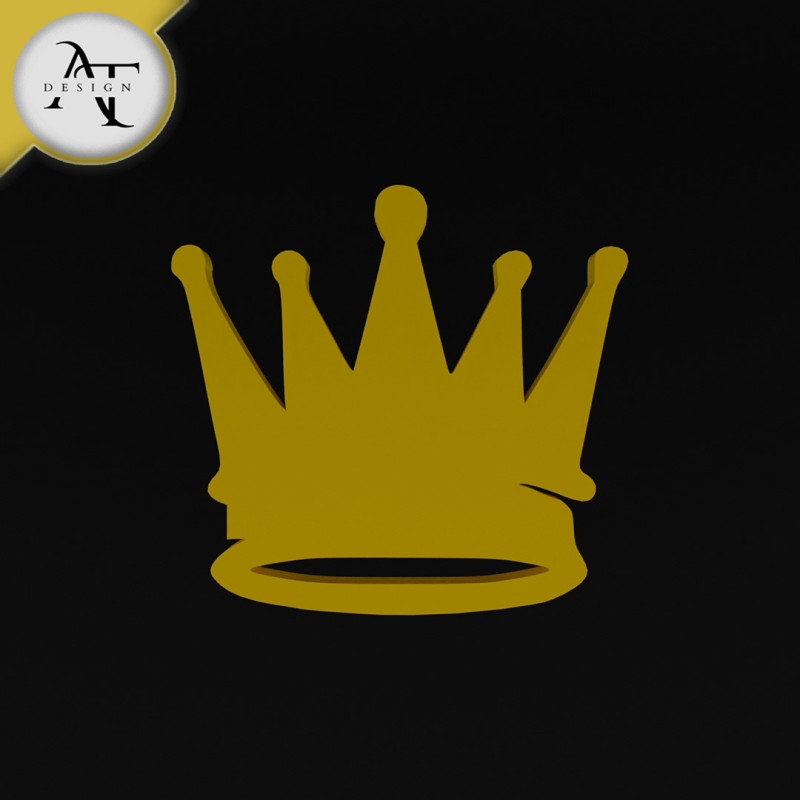 Crown - 2D Art 3D-Modell .c4d .max .obj .3ds .fbx .stl .blend