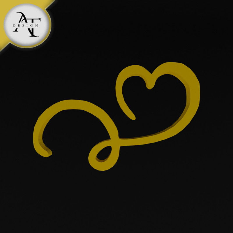 Heart - 2D Art Modelo 3D .c4d .max .obj .3ds .fbx .stl .blend
