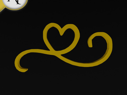 Heart - 2D Art 3D मॉडल