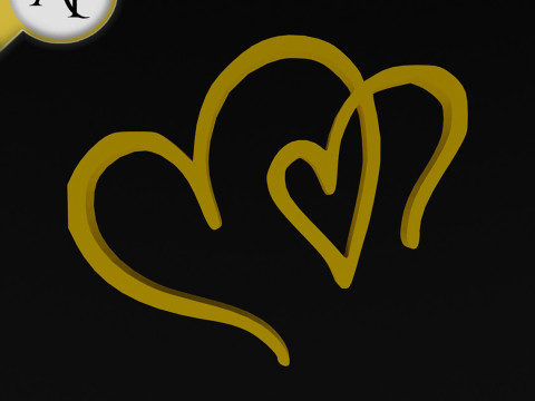 Heart - 2D Art 3D मॉडल