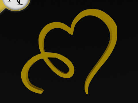 Heart - 2D Art 3D मॉडल