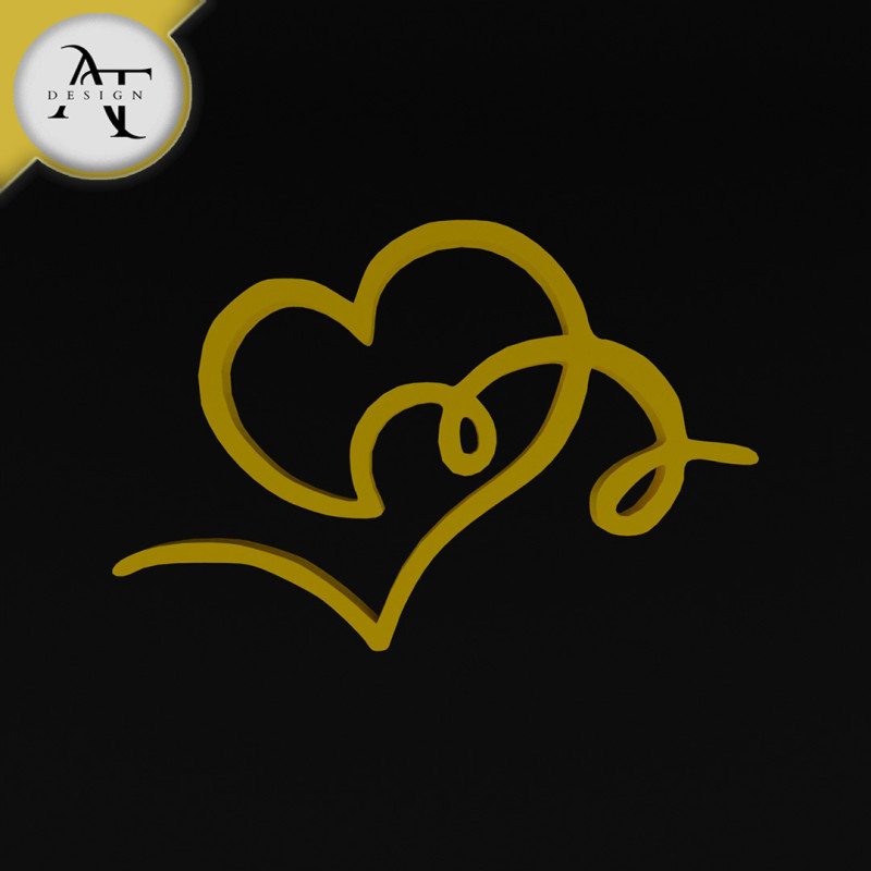 Heart - 2D Art 3Dモデル .c4d .max .obj .3ds .fbx .stl .blend