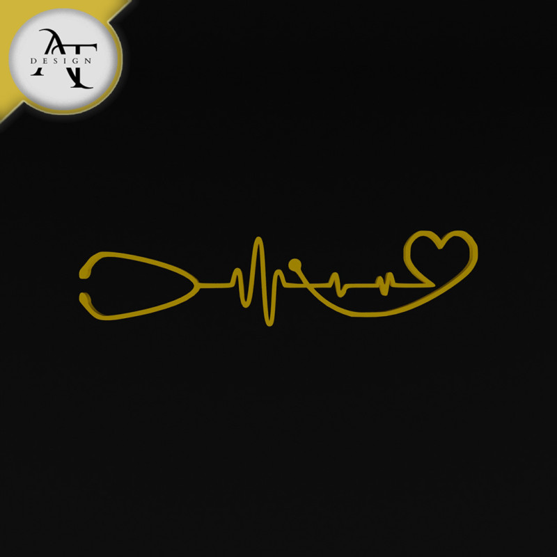 Heartbeat - 2D Art 3D 모델 .c4d .max .obj .3ds .fbx .stl .blend