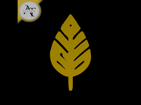 Simple Letter Symbol - 2D Art 3D Model
