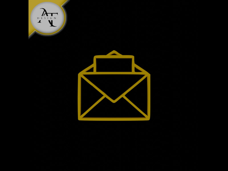 Simple Letter Symbol - 2D Art 3D मॉडल .c4d .max .obj .3ds .fbx .stl .blend